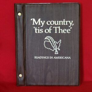 Vintage My Country Tis of Thee Readings In Americana Shaw Barton 1975